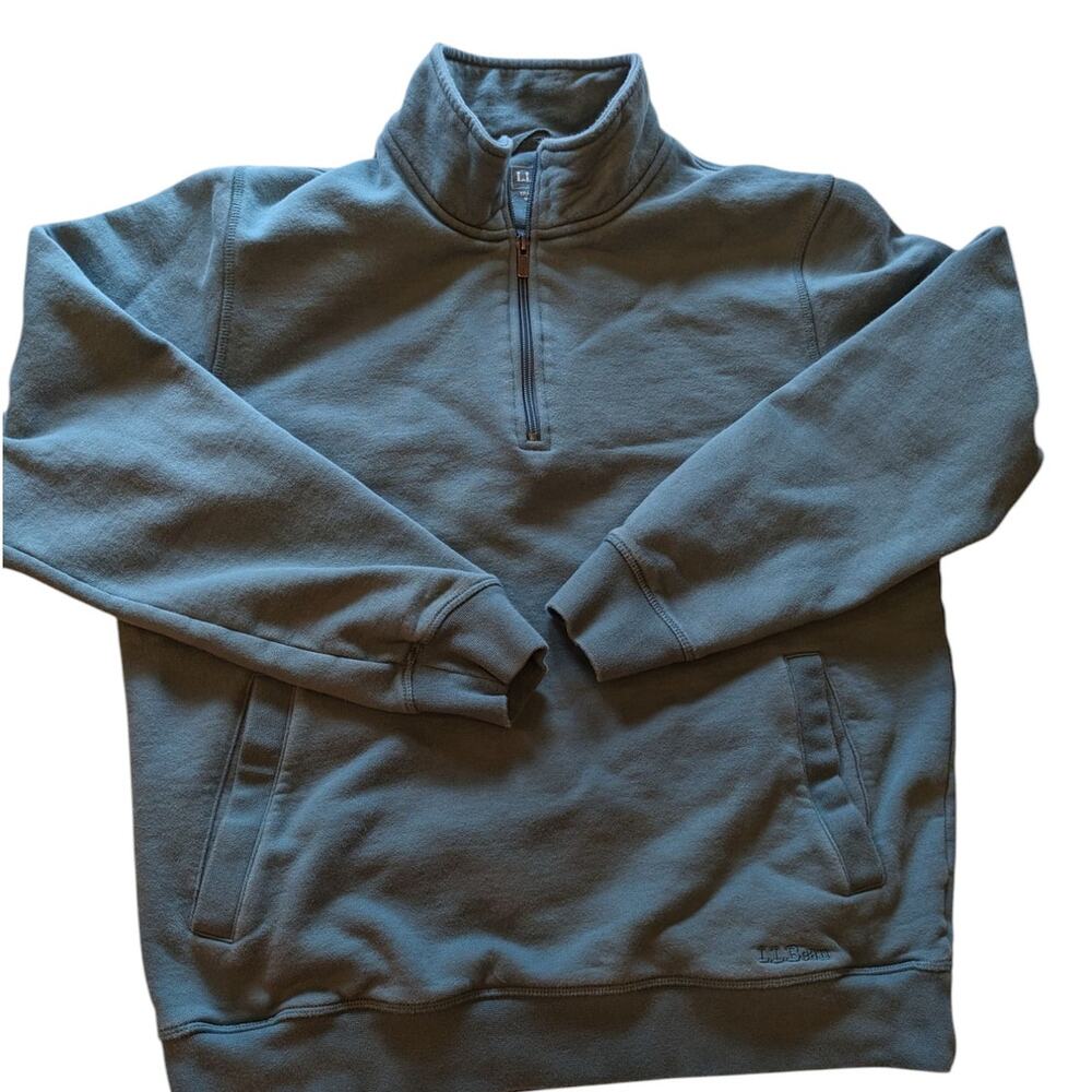 LL Bean Pullover Womens Medium Fleece Sweatshirt Traditional Fit Kangaroo Pocket